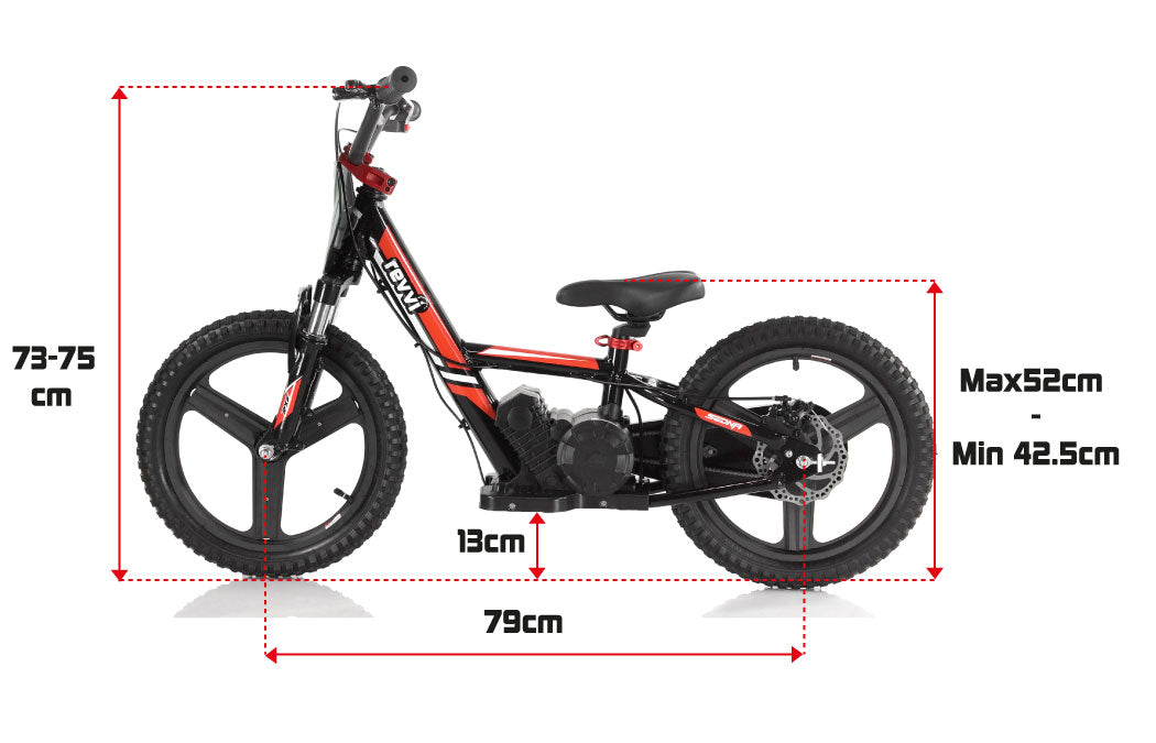 Revvi 16"PLUS KID'S ELECTRIC BALANCE BIKE